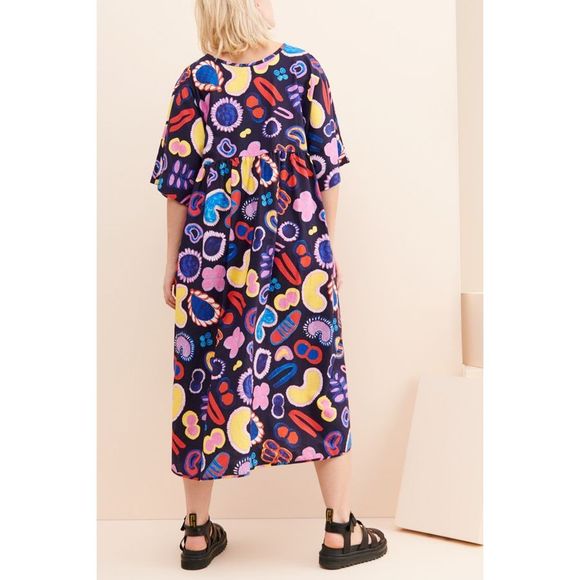 Ottod’Ame Blu Abito Midi Dress Size 6 - Picture 4 of 10